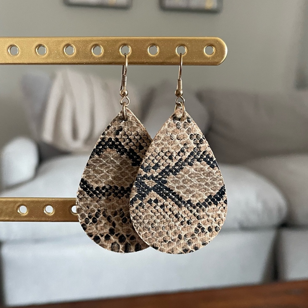 Snake print Earrings